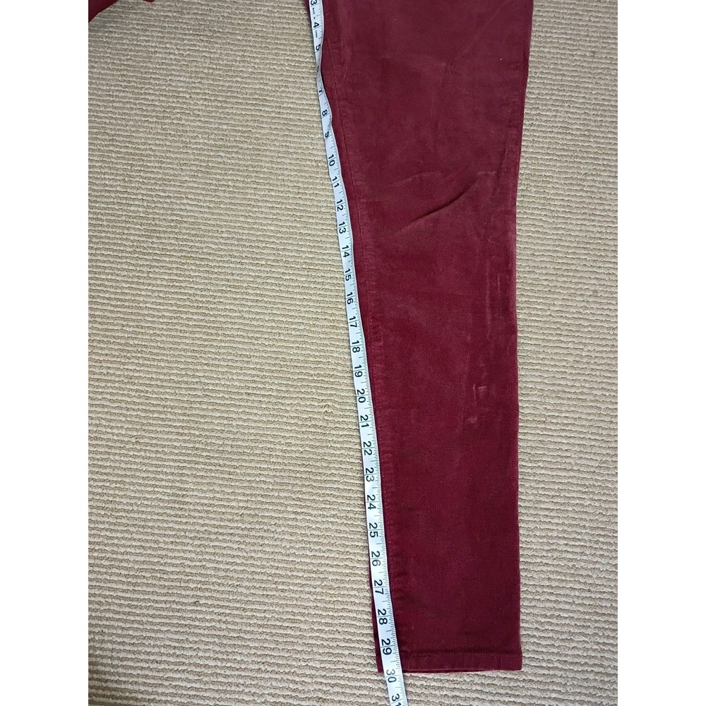 Kut From The Kloth Womens Size 8 Burgundy Corduroy Mia Toothpick Skinny - Picture 6 of 11